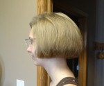 Side view of haircut